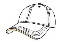 This hat is designed with meticulous attention to detail, featuring a unique sandwich-style brim that adds a distinctive touch to your outfit