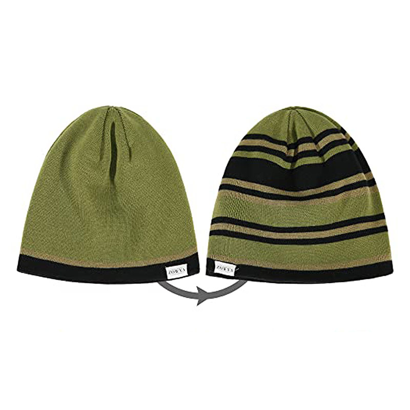 Reversible Jacquard Beanies Custom Logo Acceptable - Image 3