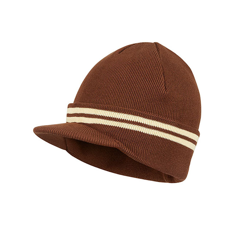 Strip Visor Beanies Custom Logo Acceptable - Image 2
