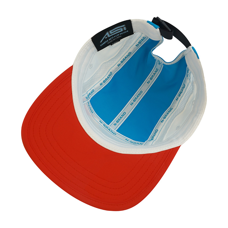 5 Panels Camper Caps with Flat Print logo - Image 2