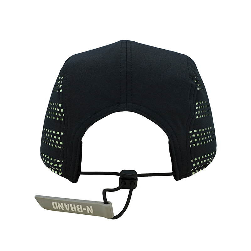 Half Mesh Camper Caps with Rubber Patch Logo - Image 3