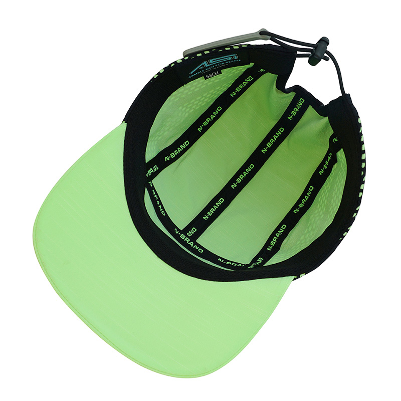 Half Mesh Camper Caps with Rubber Patch Logo - Image 2