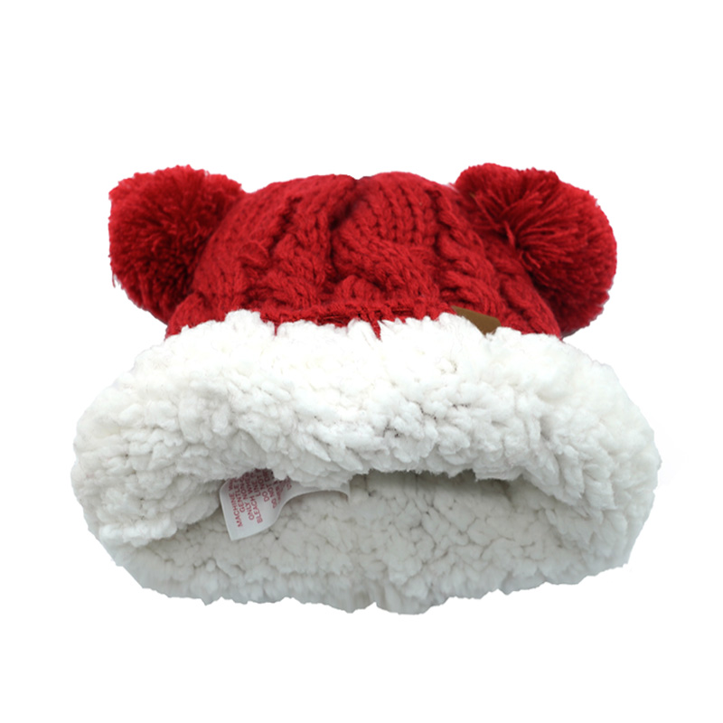 Pompom Beanies with Badge Logo - Image 2