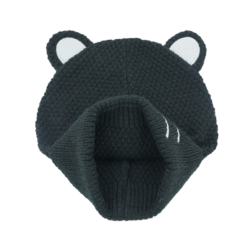 Pompom Beanies with Cat Beard Embroidery - Image 2