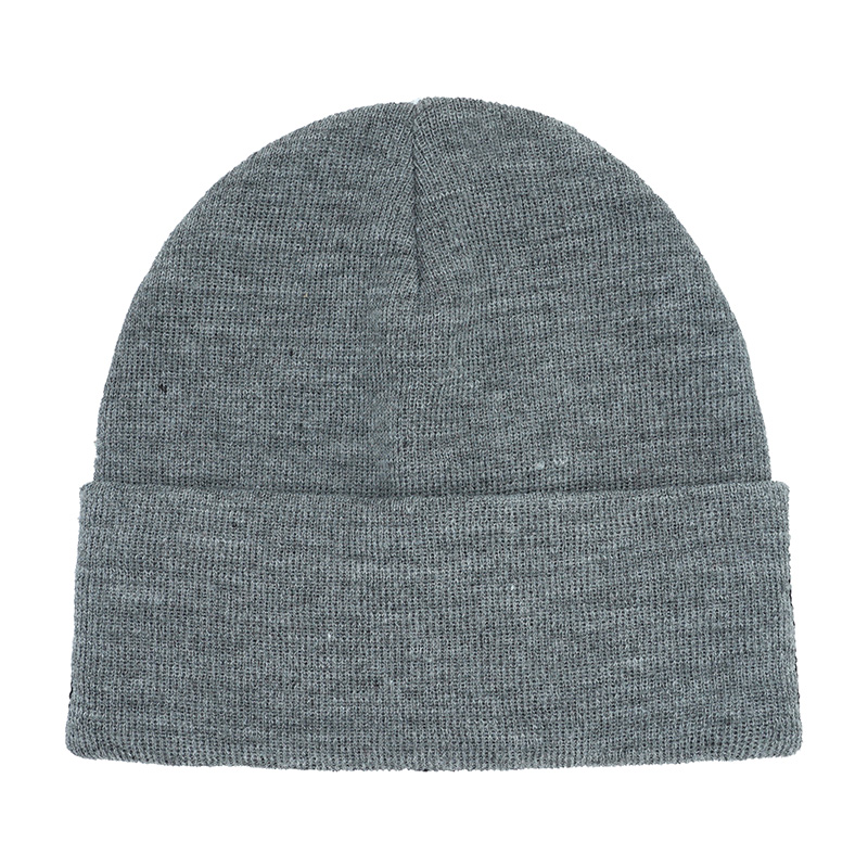 Eco-Friendly Material Grey Slouchy Beanies Custom Logo - Image 3