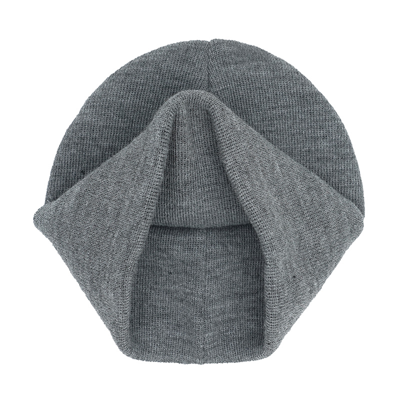 Eco-Friendly Material Grey Slouchy Beanies Custom Logo - Image 2
